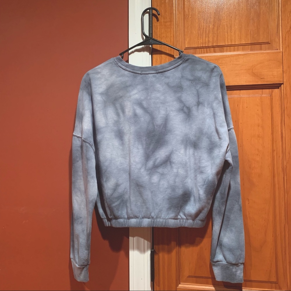 Garage Soft Stassie Cropped Sweatshirt Tie Dye